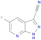 1H-Pyrazolo[3,4-b]pyridine-3-carbonitrile, 5-fluoro-