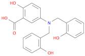 Benzoic acid, 5-[bis[(2-hydroxyphenyl)methyl]amino]-2-hydroxy-
