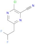 2-Pyrazinecarbonitrile, 3-chloro-6-(2,2-difluoroethyl)-