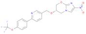 5H-Imidazo[2,1-b][1,3]oxazine, 6,7-dihydro-2-nitro-6-[[6-[4-(trifluoromethoxy)phenyl]-3-pyridinyl]methoxy]-, (6S)-