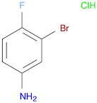 Benzenamine, 3-bromo-4-fluoro-, hydrochloride (1:1)