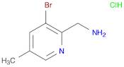 2-Pyridinemethanamine, 3-bromo-5-methyl-, hydrochloride (1:1)