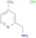 2-Pyridinemethanamine, 4-methyl-, hydrochloride (1:1)