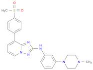 [1,2,4]Triazolo[1,5-a]pyridin-2-amine, N-[3-(4-methyl-1-piperazinyl)phenyl]-8-[4-(methylsulfonyl)phenyl]-