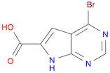 7H-Pyrrolo[2,3-d]pyrimidine-6-carboxylic acid, 4-bromo-