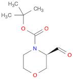 4-Morpholinecarboxylic acid, 3-formyl-, 1,1-dimethylethyl ester, (3R)-