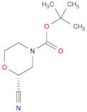 4-Morpholinecarboxylic acid, 2-cyano-, 1,1-dimethylethyl ester, (2R)-