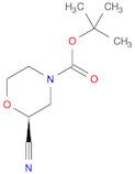 4-Morpholinecarboxylic acid, 2-cyano-, 1,1-dimethylethyl ester, (2S)-