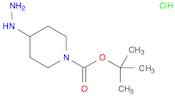 1-Piperidinecarboxylic acid, 4-hydrazinyl-, 1,1-dimethylethyl ester, hydrochloride (1:1)
