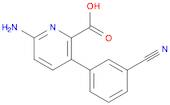 2-Pyridinecarboxylic acid, 6-amino-3-(3-cyanophenyl)-