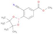 Benzoic acid, 3-cyano-4-(4,4,5,5-tetramethyl-1,3,2-dioxaborolan-2-yl)-, methyl ester