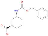 Cyclohexanecarboxylic acid, 3-[[(phenylmethoxy)carbonyl]amino]-, (1R,3S)-