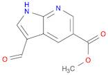 1H-Pyrrolo[2,3-b]pyridine-5-carboxylic acid, 3-formyl-, methyl ester