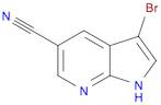 1H-Pyrrolo[2,3-b]pyridine-5-carbonitrile, 3-bromo-