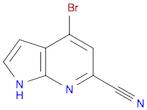 1H-Pyrrolo[2,3-b]pyridine-6-carbonitrile, 4-bromo-