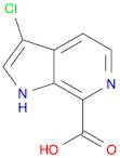 1H-Pyrrolo[2,3-c]pyridine-7-carboxylic acid, 3-chloro-