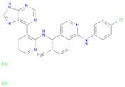 1,5-Isoquinolinediamine, N1-(4-chlorophenyl)-6-methyl-N5-[3-(9H-purin-6-yl)-2-pyridinyl]-, hydrochloride (1:2)