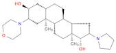 Androstane-3,17-diol, 2-(4-morpholinyl)-16-(1-pyrrolidinyl)-, (2β,3α,5α,16β,17β)-