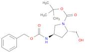 1-Pyrrolidinecarboxylic acid, 2-(hydroxymethyl)-4-[[(phenylmethoxy)carbonyl]amino]-, 1,1-dimethylethyl ester, (2S,4R)-