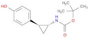 Carbamic acid, N-[(1R,2S)-2-(4-hydroxyphenyl)cyclopropyl]-, 1,1-dimethylethyl ester, rel-