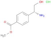 Benzoic acid, 4-[(1R)-1-amino-2-hydroxyethyl]-, methyl ester, hydrochloride (1:1)