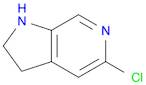 1H-Pyrrolo[2,3-c]pyridine, 5-chloro-2,3-dihydro-