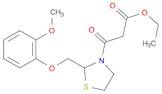 3-Thiazolidinepropanoic acid, 2-[(2-methoxyphenoxy)methyl]-β-oxo-, ethyl ester