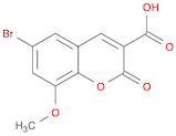 2H-1-Benzopyran-3-carboxylic acid, 6-bromo-8-methoxy-2-oxo-