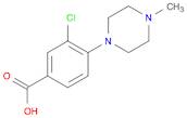 Benzoic acid, 3-chloro-4-(4-methyl-1-piperazinyl)-