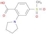 Benzoic acid, 4-(methylsulfonyl)-2-(1-pyrrolidinyl)-