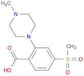 Benzoic acid, 2-(4-methyl-1-piperazinyl)-4-(methylsulfonyl)-
