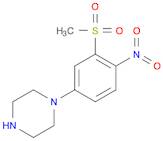 Piperazine, 1-[3-(methylsulfonyl)-4-nitrophenyl]-