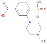 Benzoic acid, 3-(4-methyl-1-piperazinyl)-4-(methylsulfonyl)-