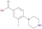 Benzoic acid, 3-fluoro-4-(1-piperazinyl)-