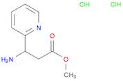 2-Pyridinepropanoic acid, β-amino-, methyl ester, hydrochloride (1:2)