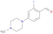 Benzaldehyde, 2-fluoro-4-(4-methyl-1-piperazinyl)-