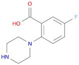 Benzoic acid, 5-fluoro-2-(1-piperazinyl)-