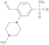 Benzaldehyde, 2-(4-methyl-1-piperazinyl)-4-(methylsulfonyl)-