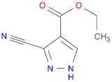1H-Pyrazole-4-carboxylic acid, 3-cyano-, ethyl ester