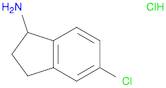 1H-Inden-1-amine, 5-chloro-2,3-dihydro-, hydrochloride (1:1)