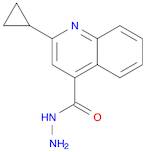 4-Quinolinecarboxylic acid, 2-cyclopropyl-, hydrazide