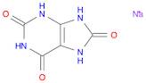 1H-Purine-2,6,8(3H)-trione, 7,9-dihydro-, sodium salt (1:1)
