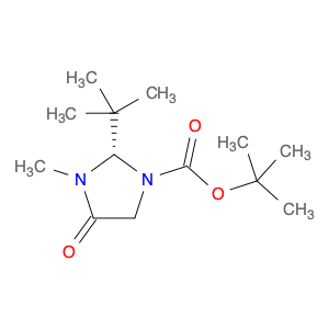 1-Imidazolidinecarboxylic acid, 2-(1,1-dimethylethyl)-3-methyl-4-oxo-, 1,1-dimethylethyl ester, (2S)-