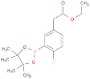Benzeneacetic acid, 4-fluoro-3-(4,4,5,5-tetramethyl-1,3,2-dioxaborolan-2-yl)-, ethyl ester