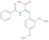 2-Propenoic acid, 2-(benzoylamino)-3-(2,4-dimethoxyphenyl)-, (2Z)-