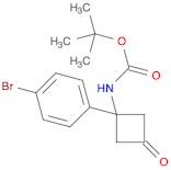 Carbamic acid, N-[1-(4-bromophenyl)-3-oxocyclobutyl]-, 1,1-dimethylethyl ester