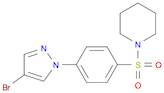 Piperidine, 1-[[4-(4-bromo-1H-pyrazol-1-yl)phenyl]sulfonyl]-
