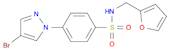 Benzenesulfonamide, 4-(4-bromo-1H-pyrazol-1-yl)-N-(2-furanylmethyl)-