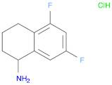 1-Naphthalenamine, 5,7-difluoro-1,2,3,4-tetrahydro-, hydrochloride (1:1)