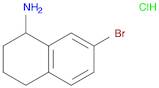1-Naphthalenamine, 7-bromo-1,2,3,4-tetrahydro-, hydrochloride (1:1)